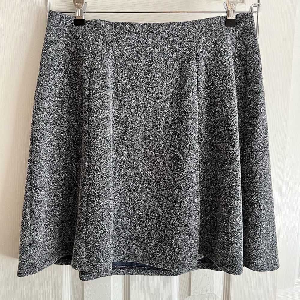 LOFT Gray Mini Skirt